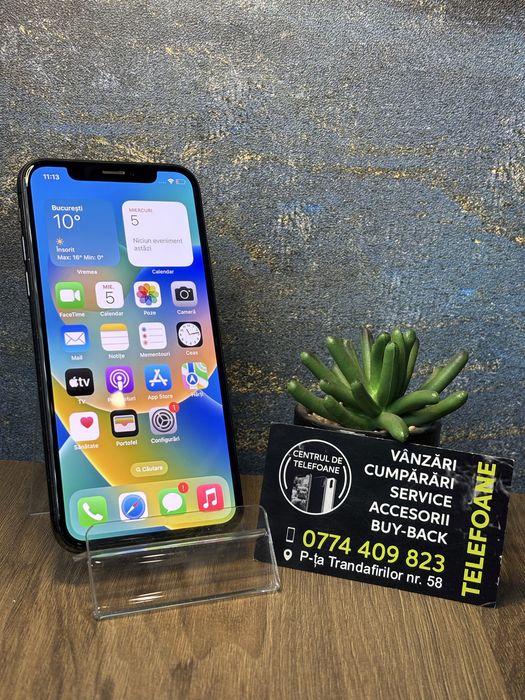 Iphone X/64Gb/Garantie 2Ani Centrul de Telefoane/Rate