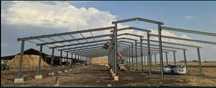 Hala metalica structura asanblata pe placute cu prindere pe suruburi
