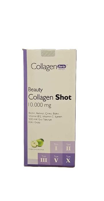 Collagen Forte Beauty Shot 10000 mg за кожа коса нокти 500 мл Уникален
