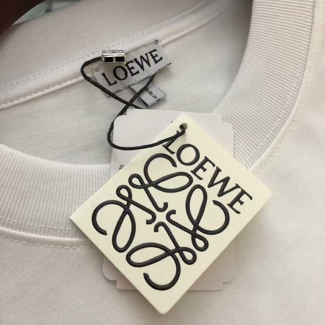 LOEWE Anagram T-shirt тениска бяла oversize размер M НОВА