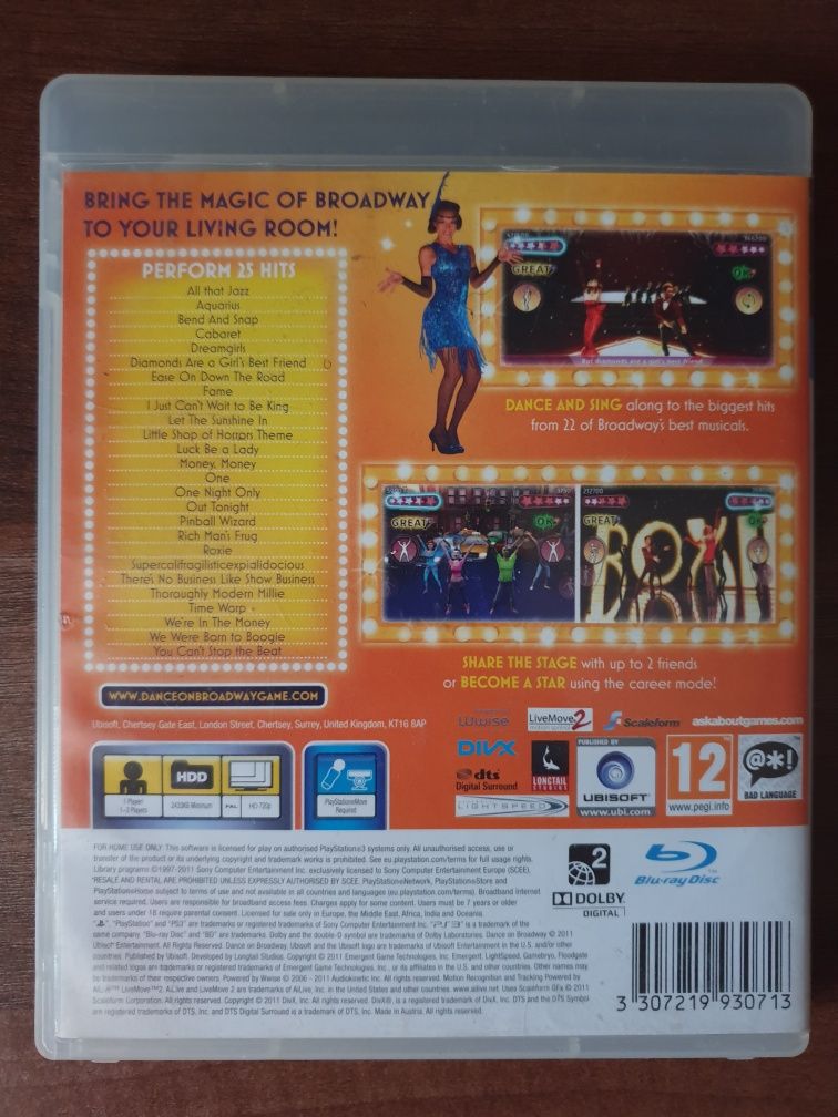 Dance On Broadway PS3/Playstation 3