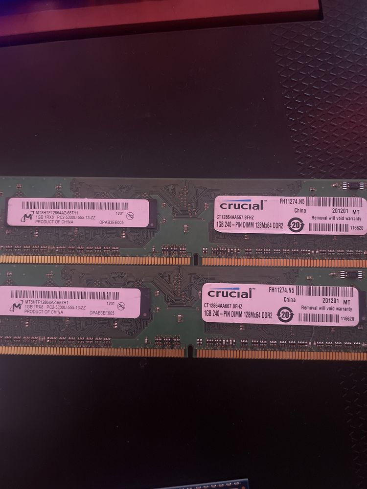 Memorii ram ddr2 4gb (4x1gb)