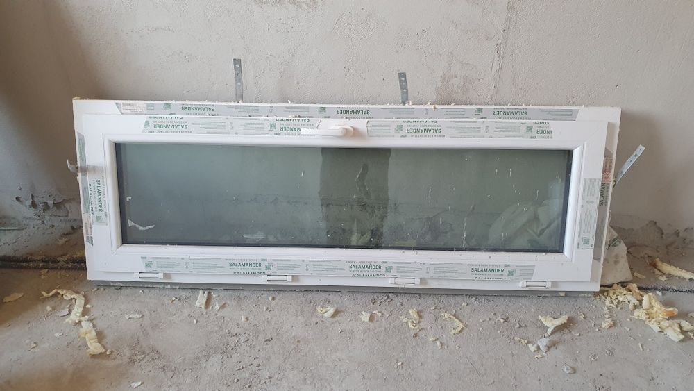 Geam oscilant 160 x 60 gri antracit alb interior 3 sticle 4anotimp