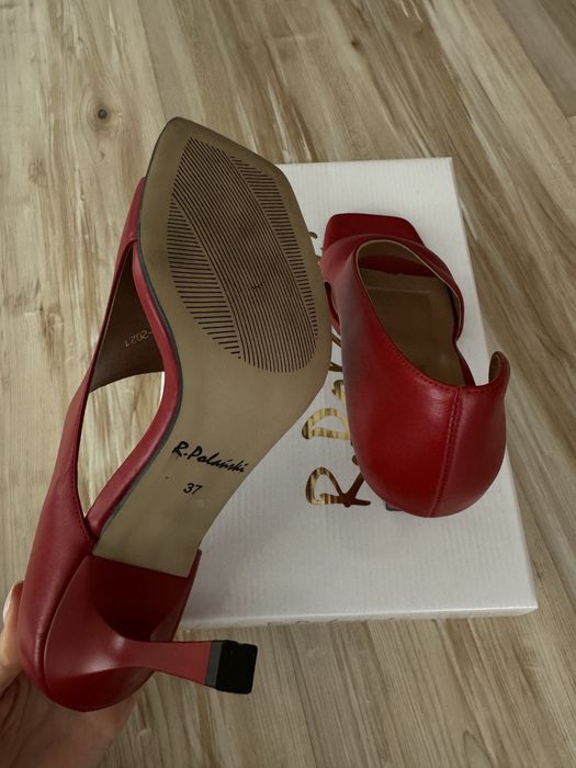 Обувки на ток естествена кожа