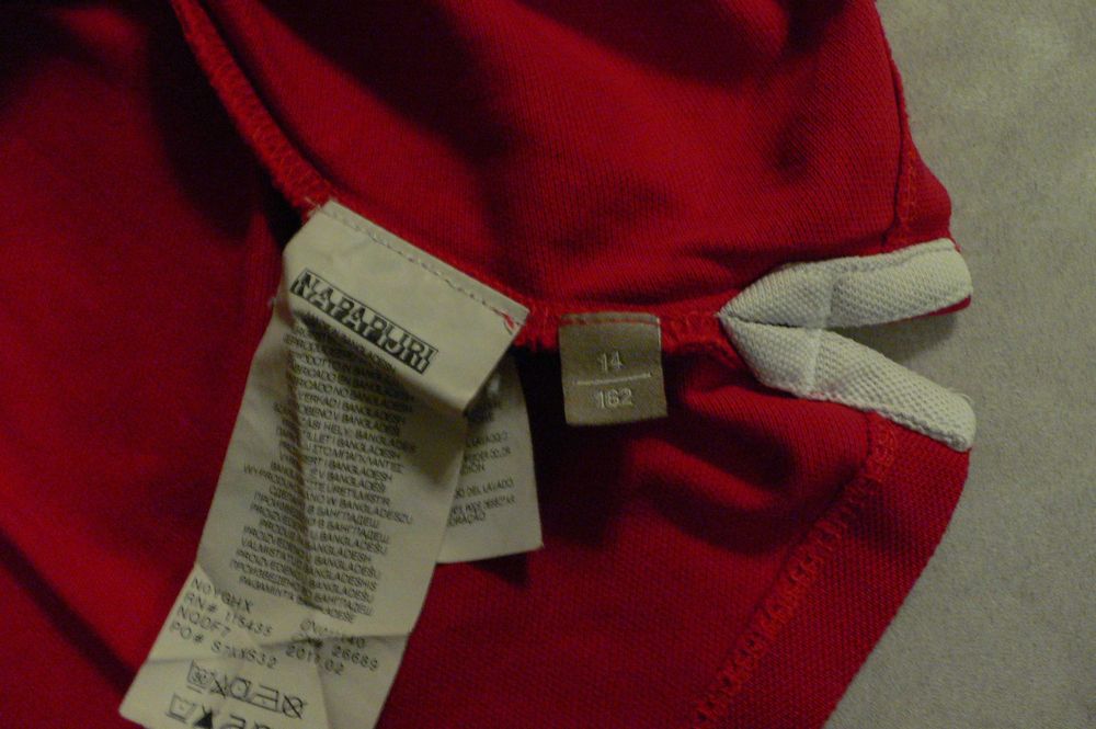 Фланелка: Lacoste; Napapijri; Adidas; Boss: 152/158/164/XS.