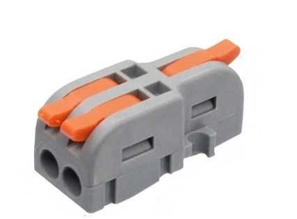 10 buc Conector 250V 1 pol intrare – 2 poli iesire 32A grosime 0.08 –