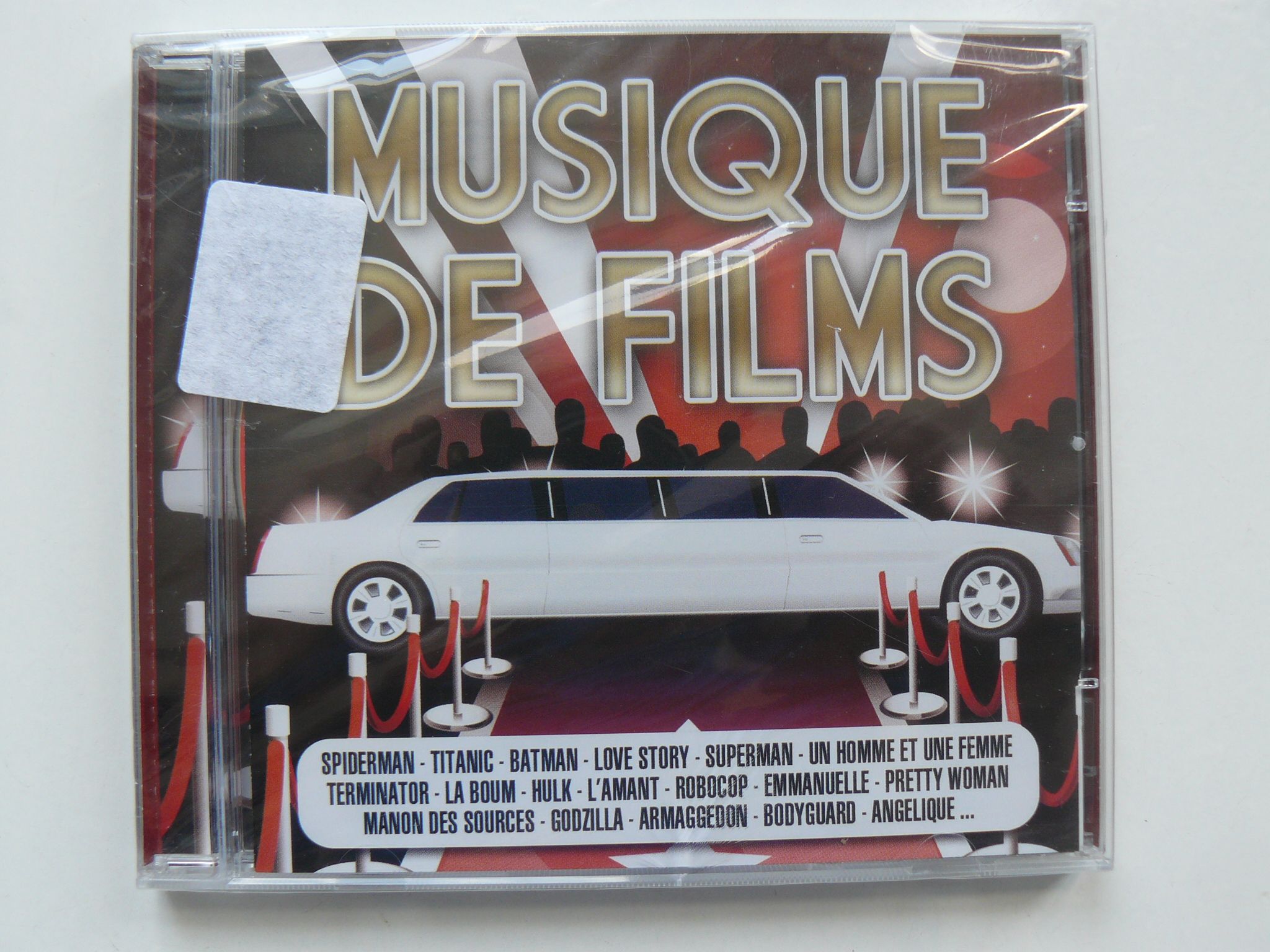 CD Dublu Compilatie MUSIQUE DE FILMS,Nou,Original Franta,Raritate RO