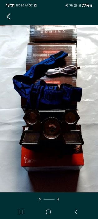 Lanterne LED reîncărcabile de cap