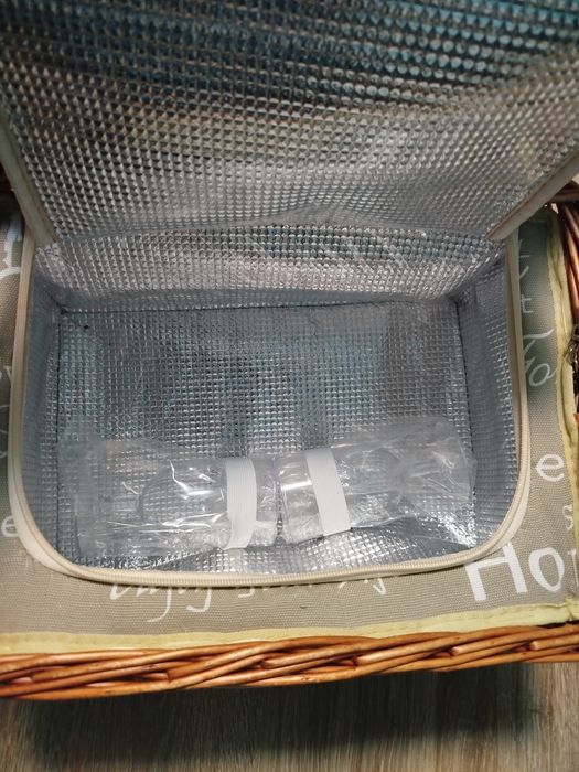 Кошница за пикник, хладилна, 10 части