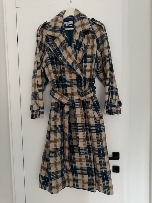 Дамско палто с принт Wool Blend