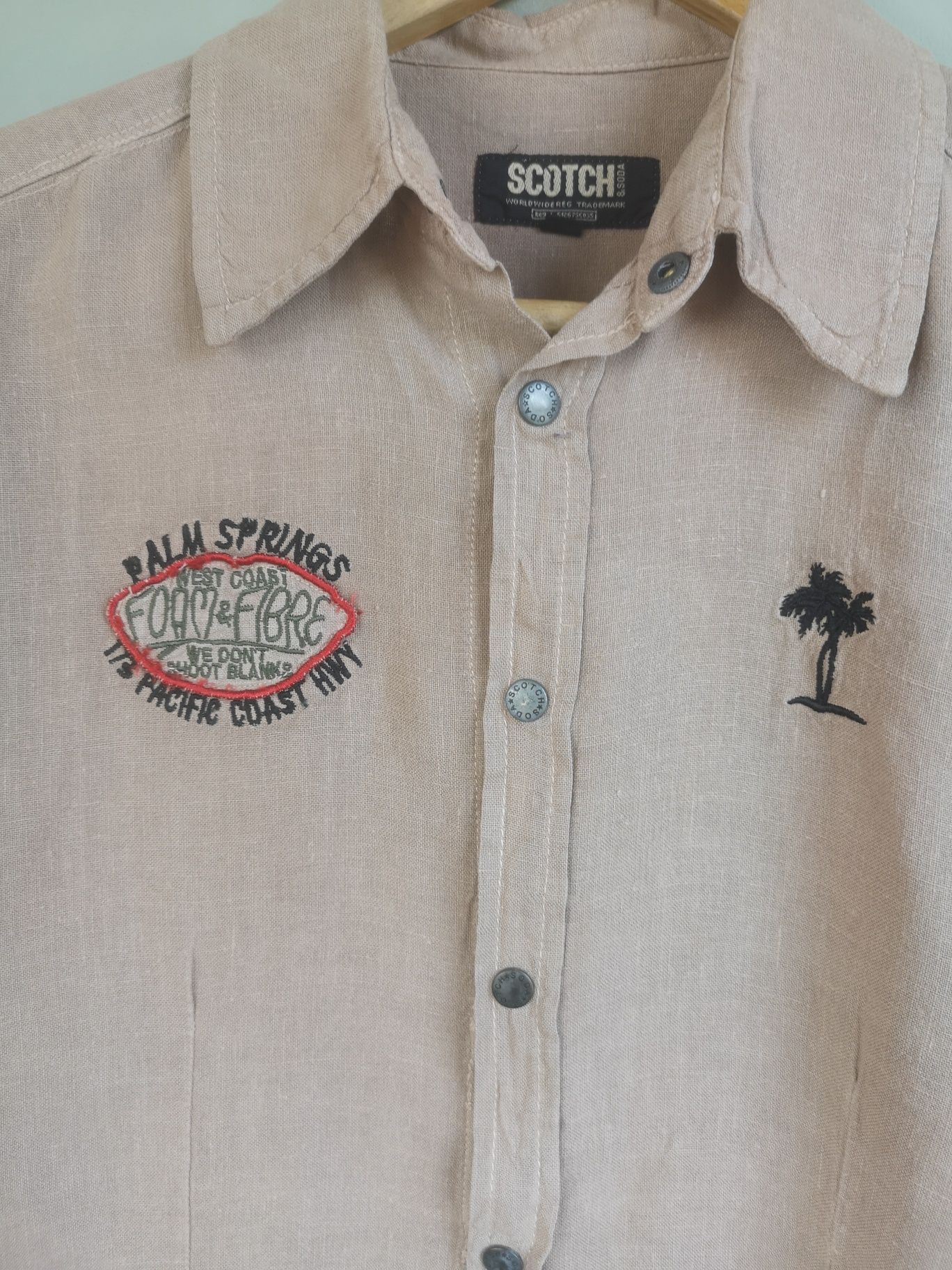Scotch & Soda, мъжка ленена риза, размер L