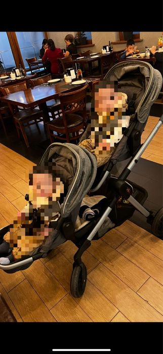 Коляска прогулочная для двойни