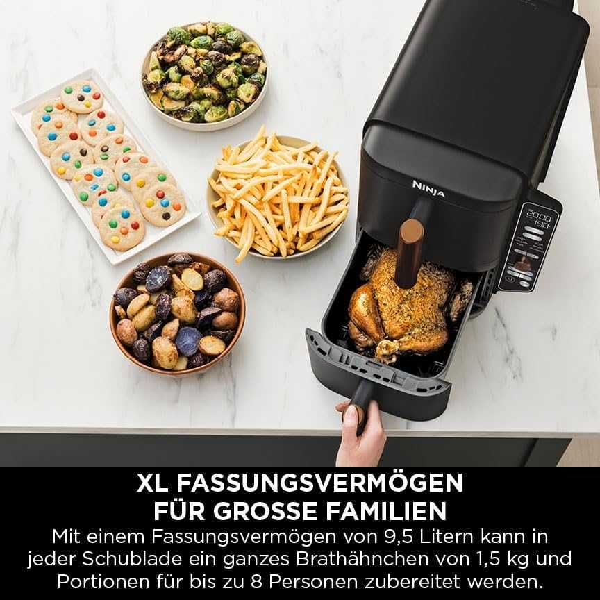 Фритюрник с горещ въздух Ninja Double Stack XL 9.5L (SL400EUCP)