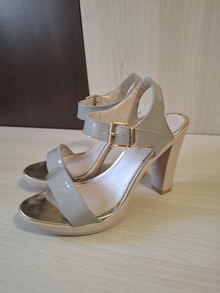 Sandale dama Marelbo, piele naturala, transport gratuit