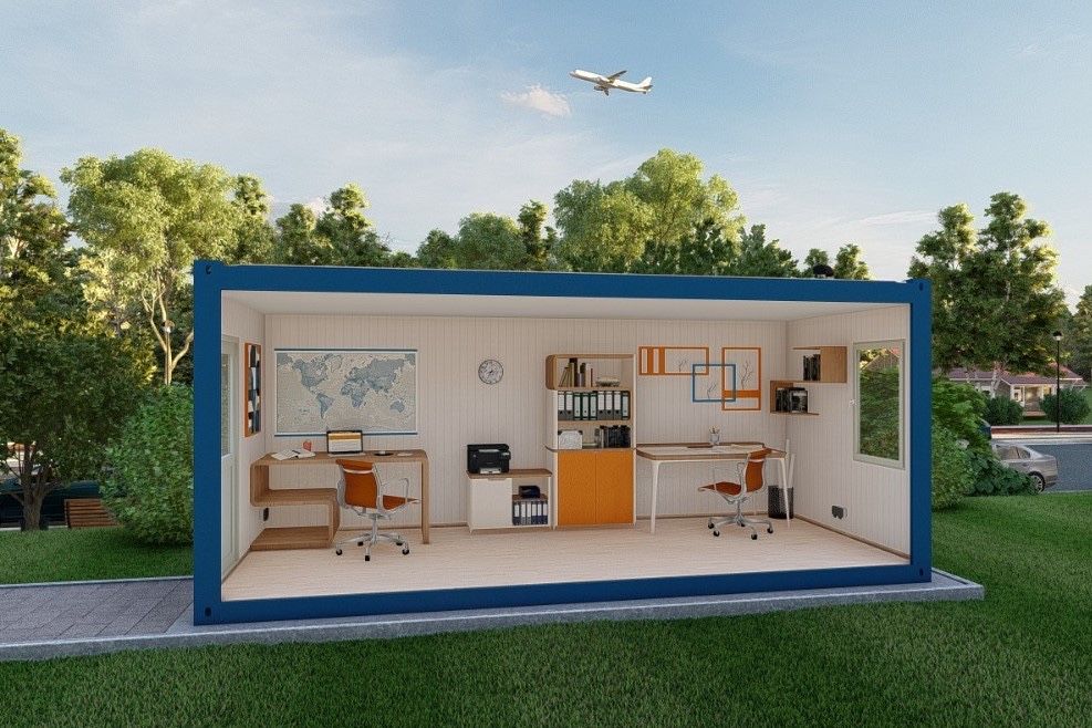 Container modular birou vestiar group sanitar