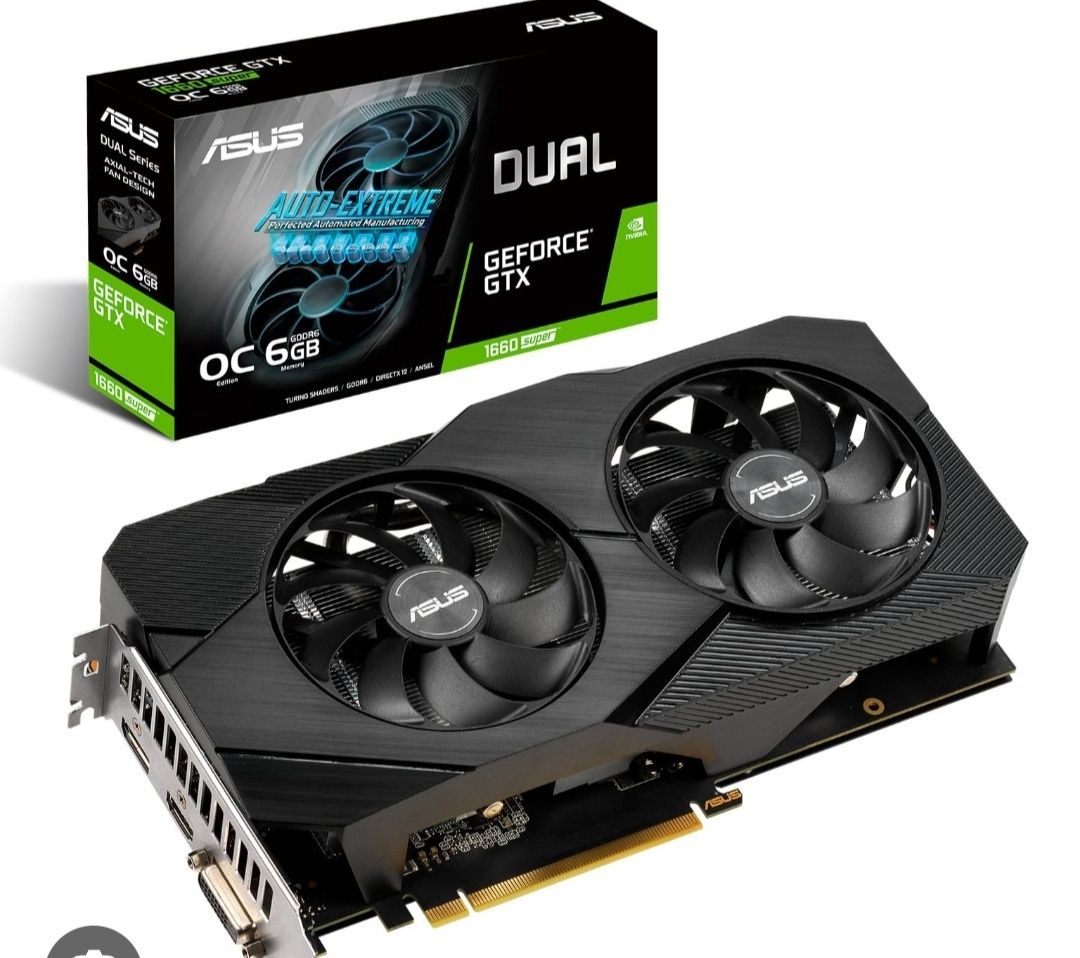 ASUS GeForce GTX 1660 Super Dual 6GB GDDR6

Отличное состояние, без пы