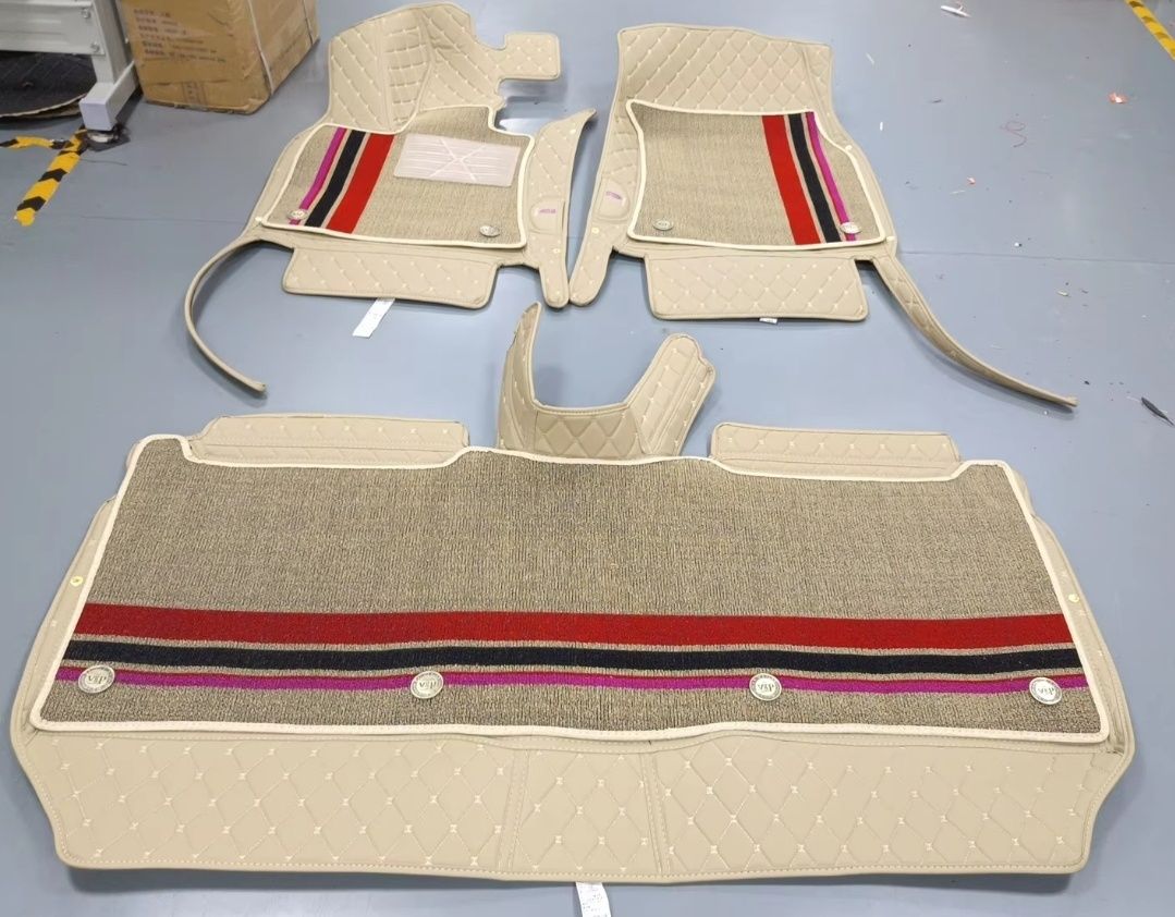 Полики 7D Hongqi E-QM5 кожанные 2х слойные 2 qavatli polik EQM5