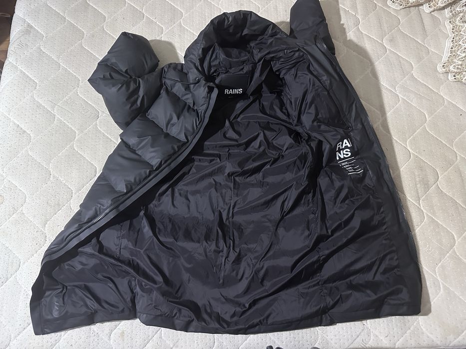 RAINS Alta Long Puffer Jacket Black Men мъжка парка