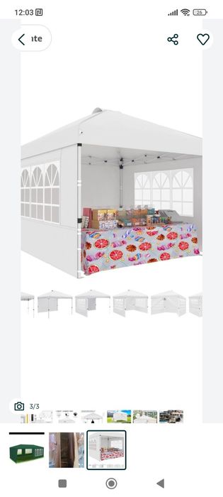 Cort pavilion de gradina 6/3,6/4,3/3,m