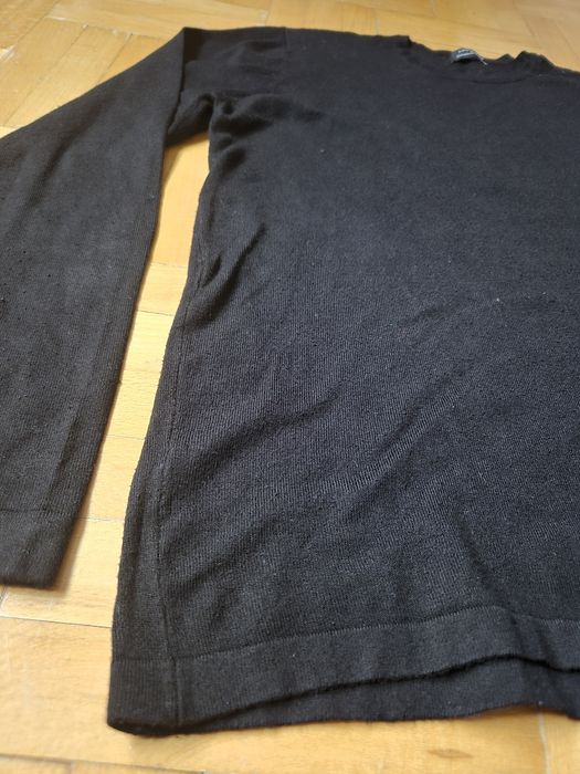 Pulover Bărbați Zara Basic, Guler Rotund, Negru, Clasic - M