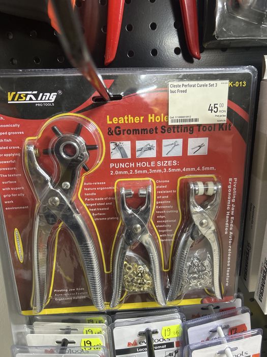 Cleste perforat curele set nou