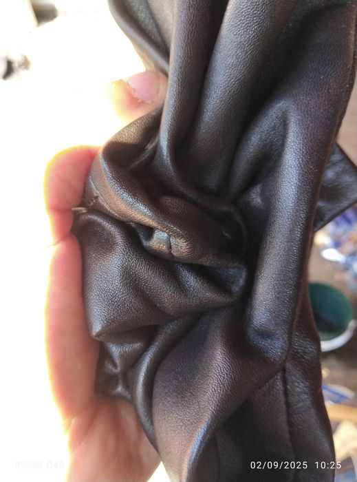 Sacou Zara din piele naturala moale de manusa L ca nou