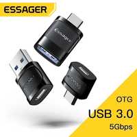 Adaptor set 3buc: tipC la USB, microUSB la tipC, USB la tipC
