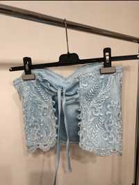 Corset bleu elegant XS