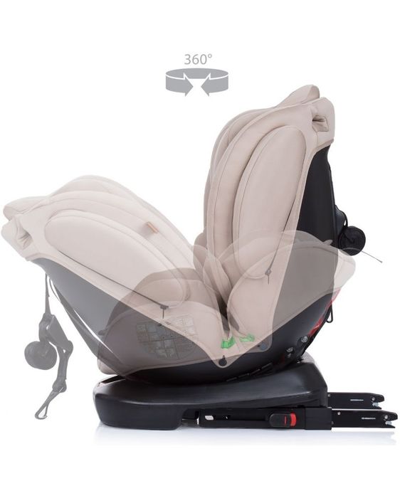 Столче за кола Чиполино/ Chipolino - 4Kid, i-Size, 40-150 cm, хумус