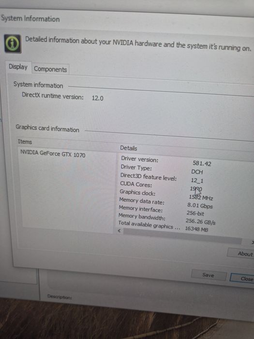 Placa video Nvidia GTX 1070 MSI Gaming X de 8GB