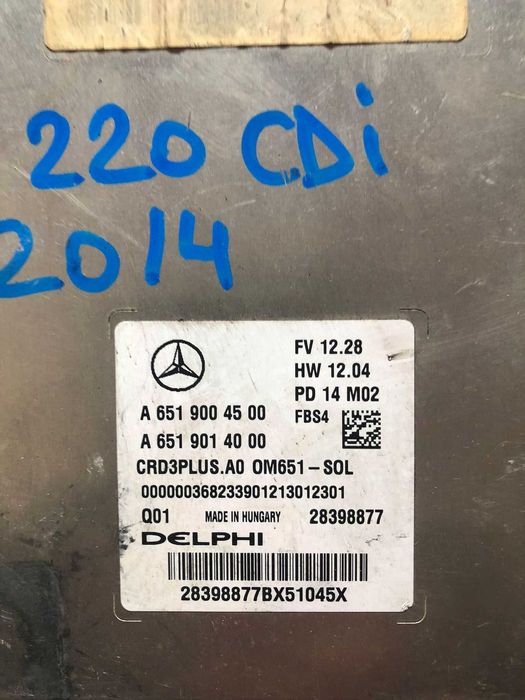 Calculator motor Mercedes C 2.2CDI W205 COD A6519004500
