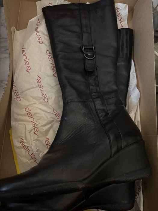 Cizme piele naturala dama 36 37 noi Anna Cori Denis