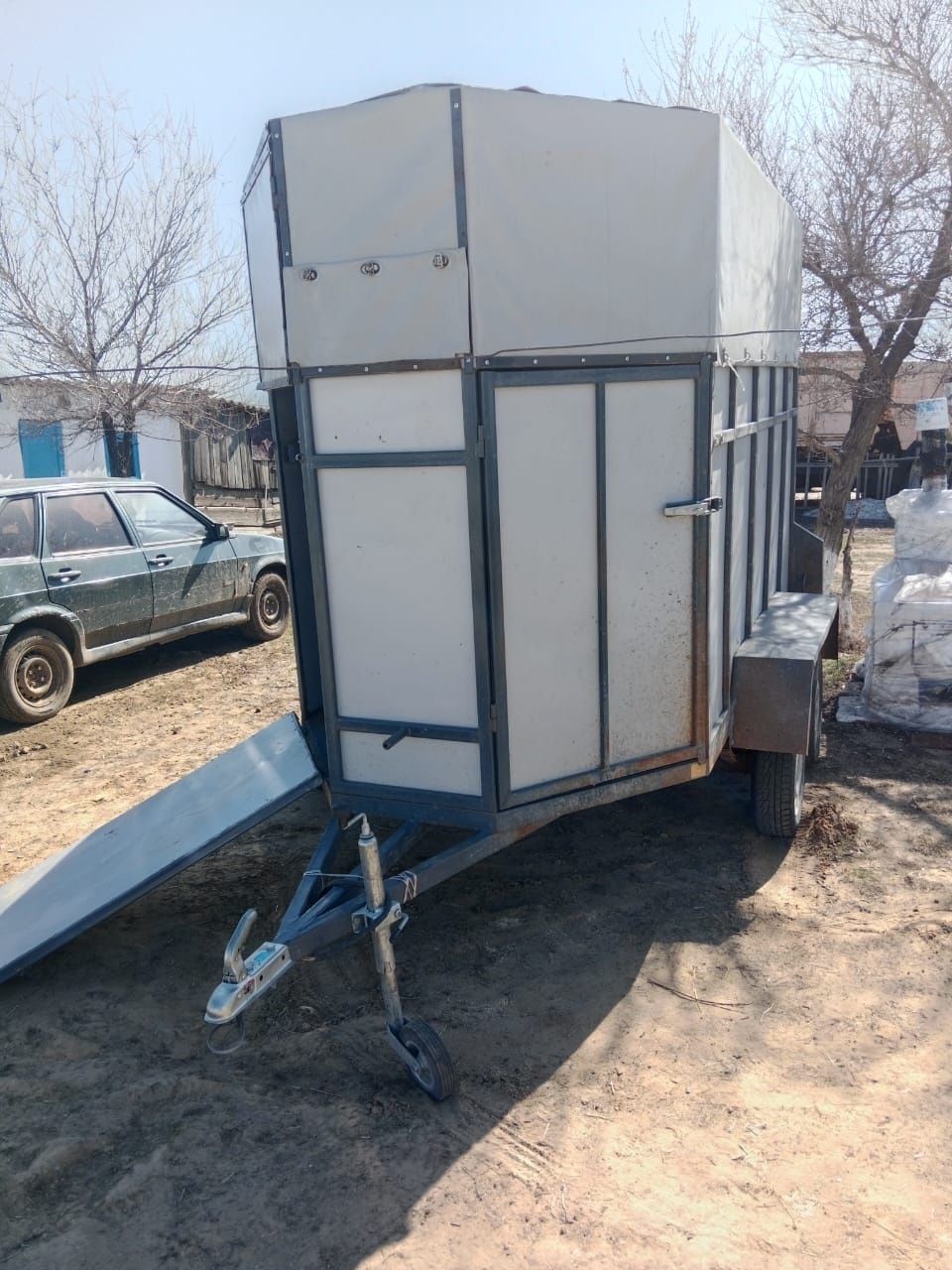 Скотовоз прицеп екі аттық