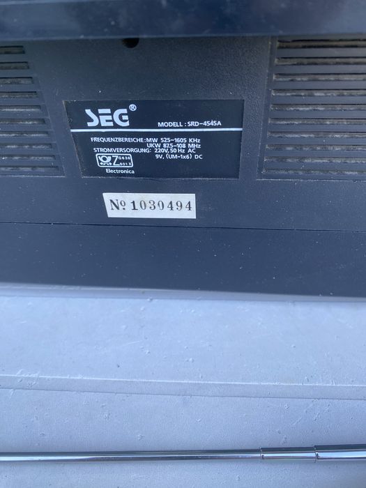 Radiocasetofon dublu casete SEG