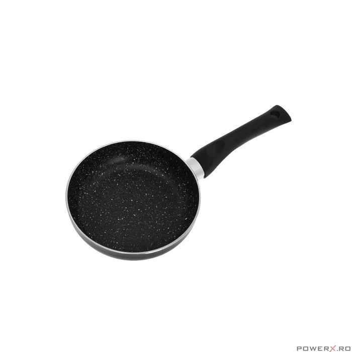 Tigaie din aluminiu, marmorata, neagra, 16 cm, Kinghoff