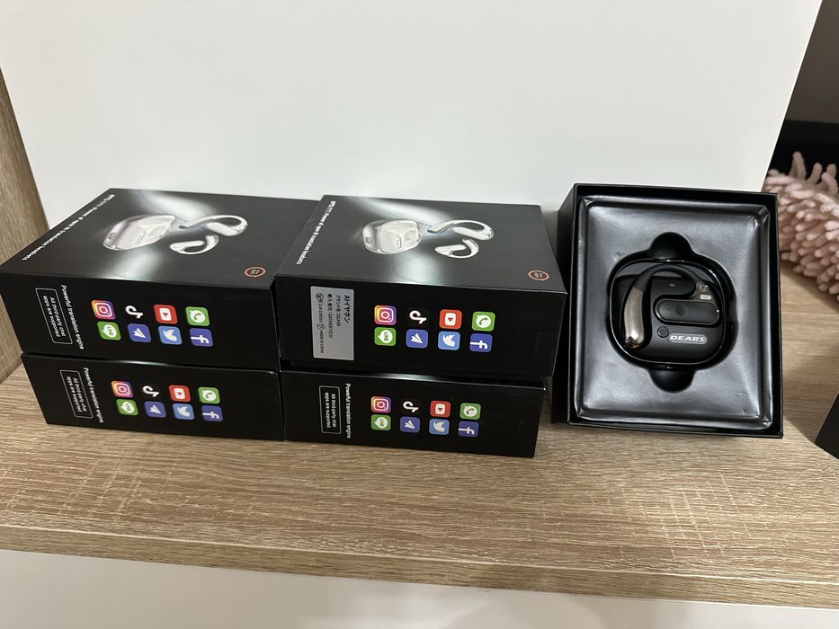 Casti Wireles inteligente AI ChatGPT S10 Traducator vocal  conversatii