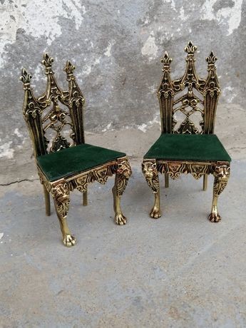 Miniaturi bronz scaune gotice
