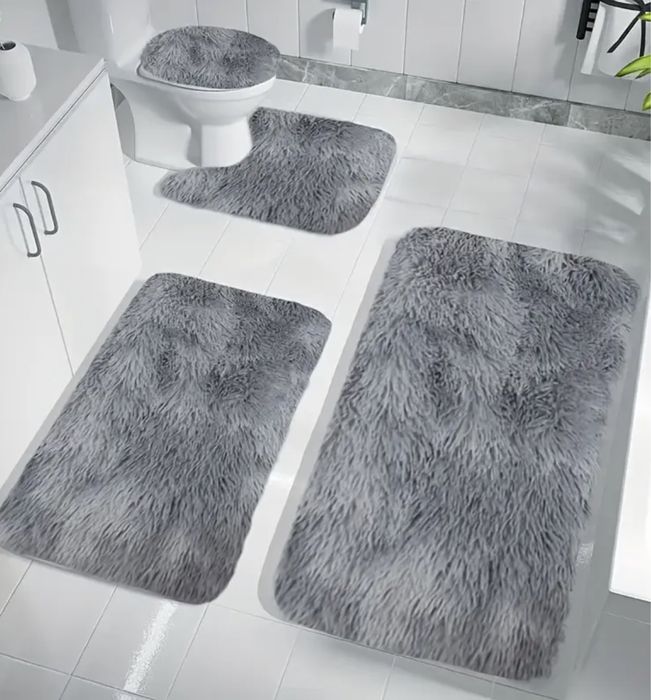 4броя комплект Килими за баня пух