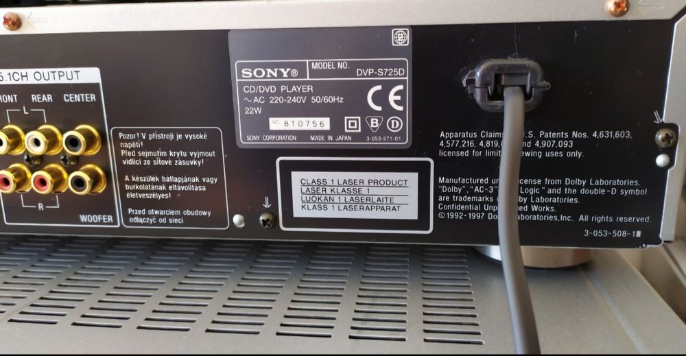 CD DVD player Sony DVP-S725D