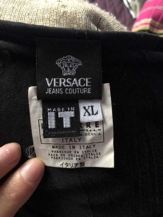 Bluză Versace neagră cu zone transparente