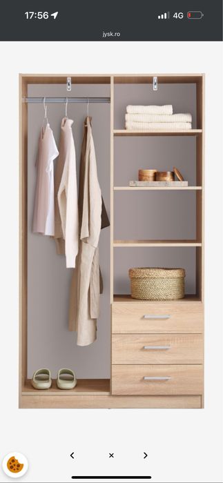 Vand dulap haine nou, nedesfacut de la Jysk