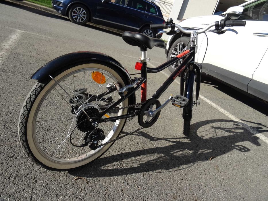 Bicicletă Copii 20", Riverside 500, 6-9ani cu Roți Ajutătoare