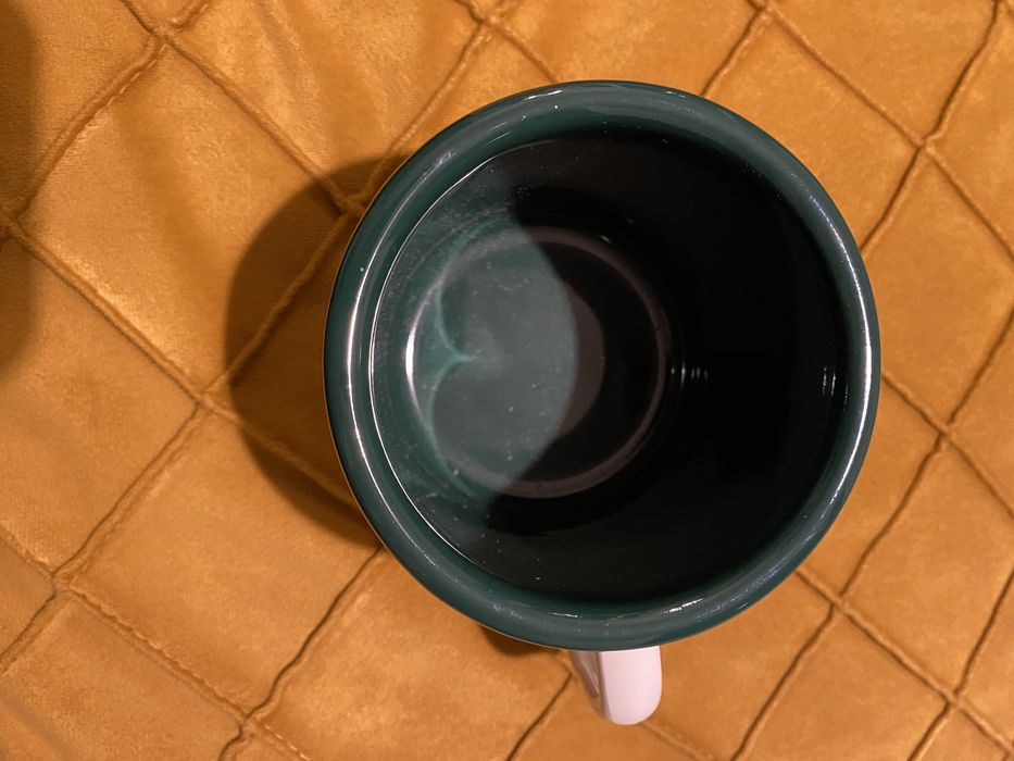 Метална чаша с декорация - маточина, босилек, розмарин