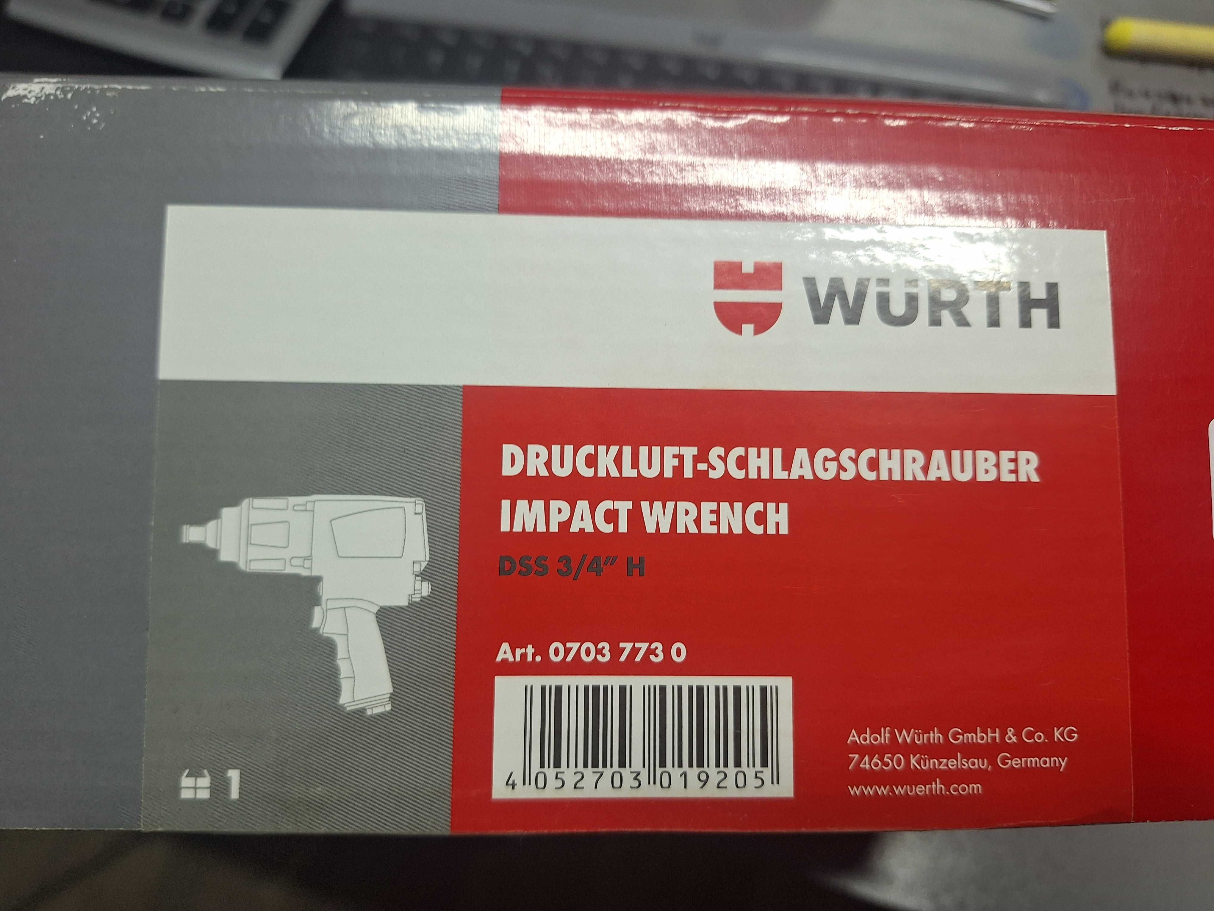 Pistol Pneumatic Profesional WURTH - DSS 3/4" H - Impact NOU SIGILAT