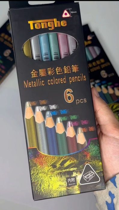 Набор карандашей Metallic 6шт.