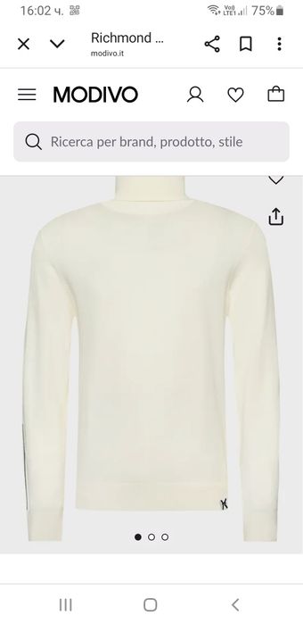 John Richmond Knit  Turtleneck / 2XL - XL НОВО! ОРИГИНАЛ! Мъжко Поло