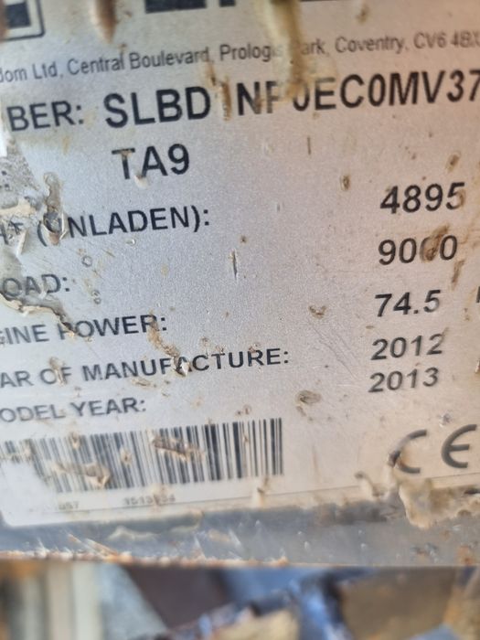 Dumper 9 tone Terex