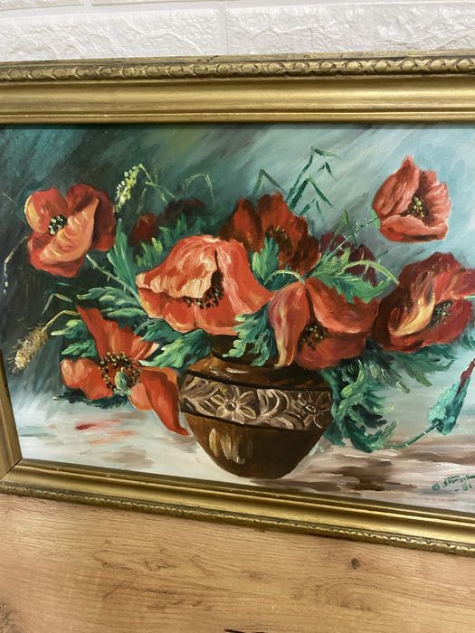 Tablou pictat in ulei pe panza 1981