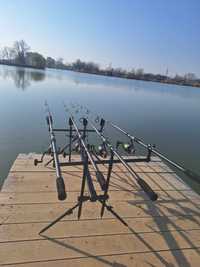 Set complet, 4 Lansete+4 Mulinete+Rod Pod+Senzori cu statie