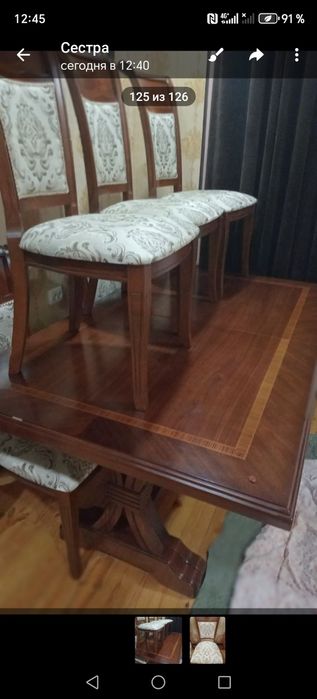 Стол стульями. В идиальном состояние.